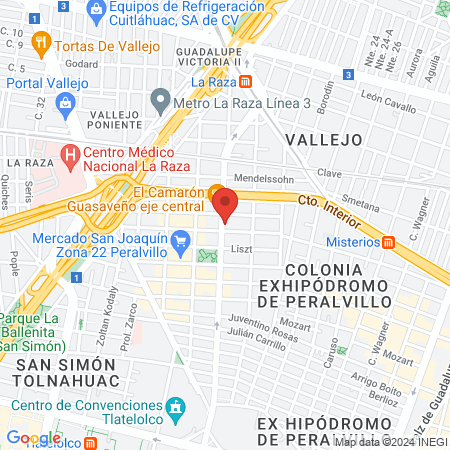 Dr Bonilla Piña Juan Francisco map