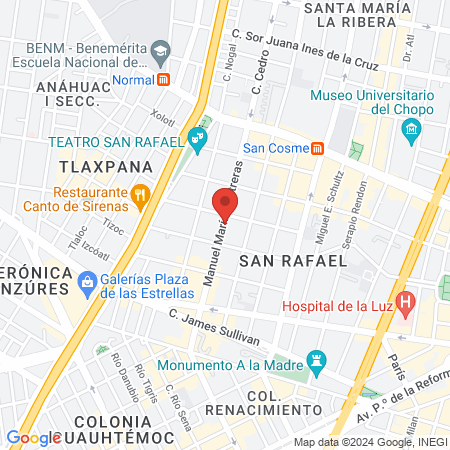 Doctor Jaime Fabricio Ceja Duran map