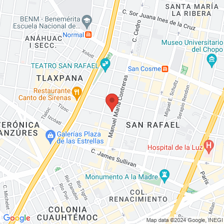 Dr. María Castro Tarín map