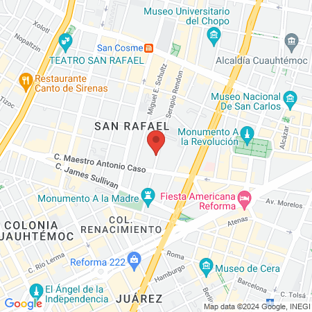 Compañia De Representaciones Tecnico Medicas Sa De Cv map