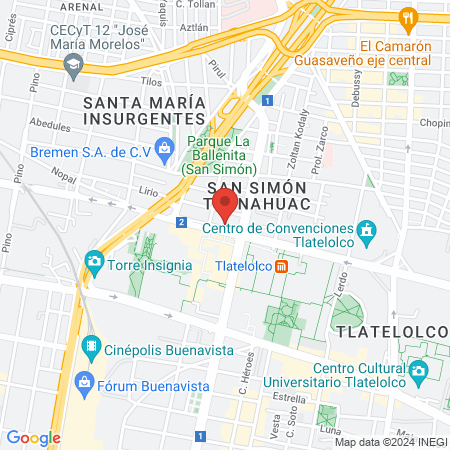Dr. Scholls Tlatelolco map