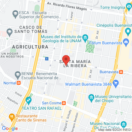 Dr. Hanff Vazquez Enrique de Jesus map