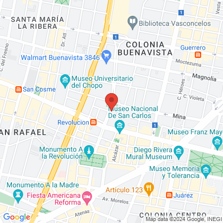 Barberia Hope Buenavista map