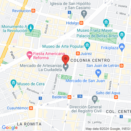 Peluquería Nueva Novedades map