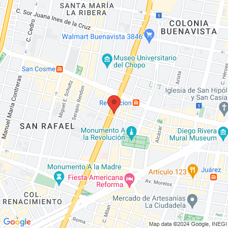 Centro Holístico Meztli map