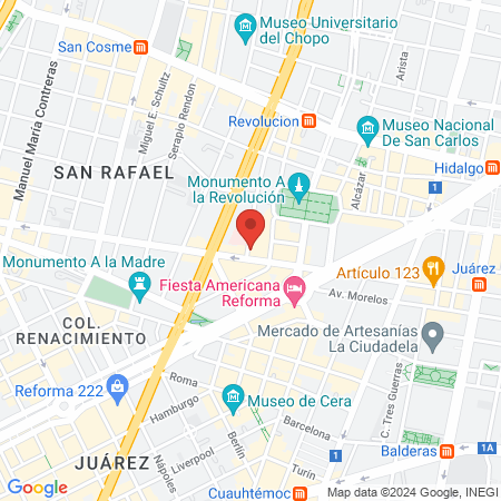 Consejo de certificación Asociación Dental Mexicana map