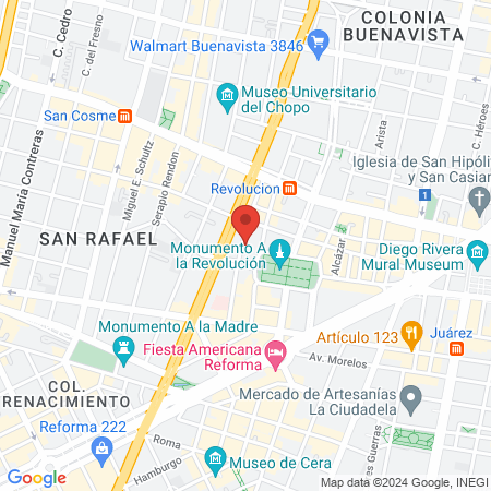 Torre Médica SA de CV map