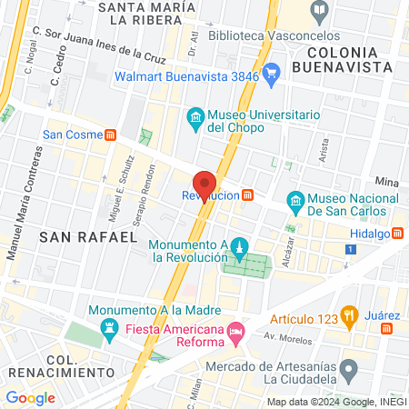 Centro Glucomedi map