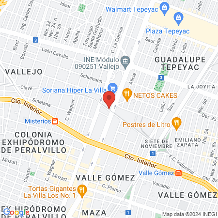 Clínica Podológica Ortogarlo map