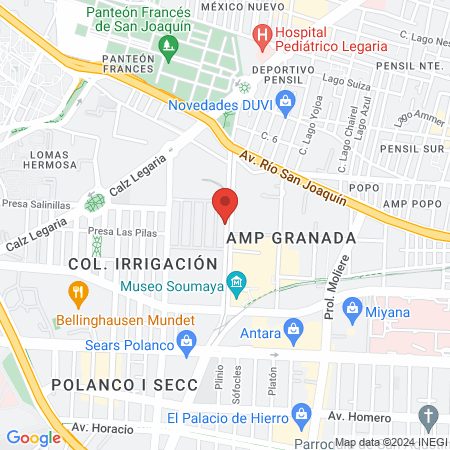 Quick Nails Polanco map