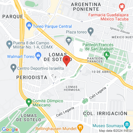 Dr. Carlos Cabrera Ramírez, Cardiólogo map