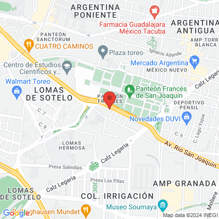 New dental de México S.A. de C.V. map