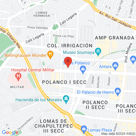 Dentistas Militares Polanco map