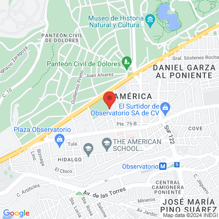 Bodega The American British Cowdra Hospital map