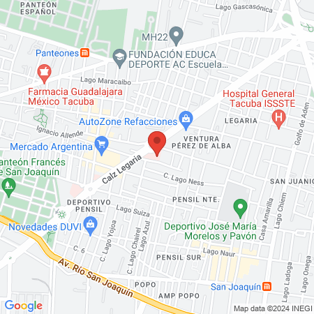 C.S.S LEGARIA IMSS map