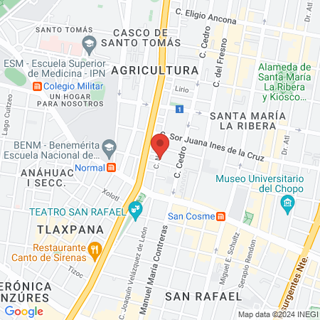 TAM CENTRO CORPORAL CDMX map
