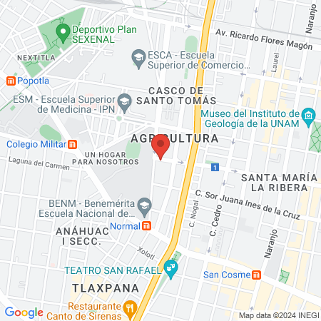 Atención Médica Especializada map