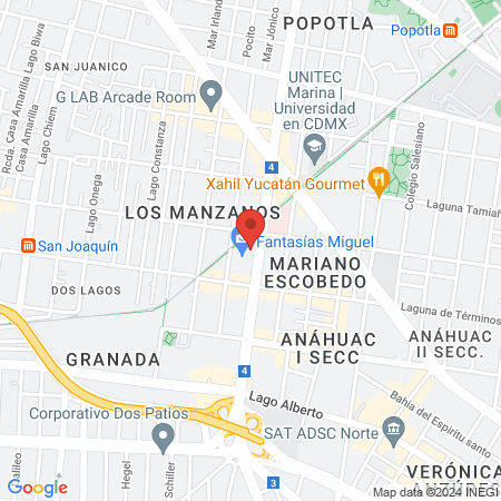 GO! Fitness Polanco map