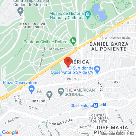 David Ulises Gonzalez Kladiano Medico Internista Álvaro Obregón map