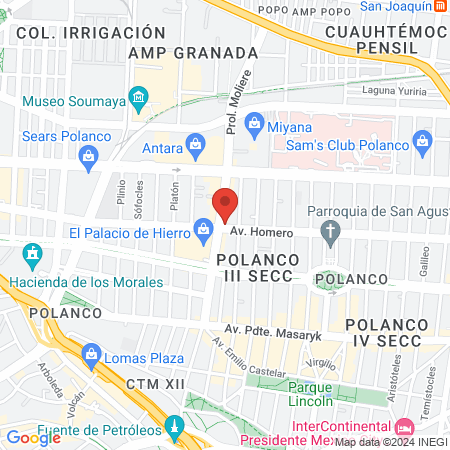 Dentimex Polanco map