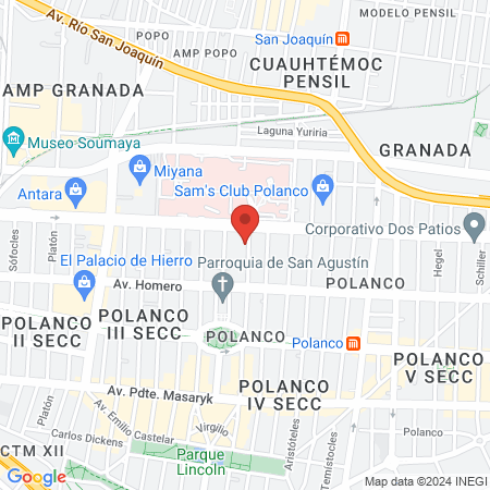 Elite Center Spa Polanco map