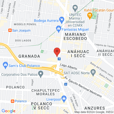 Energy fitness Parques Polanco map