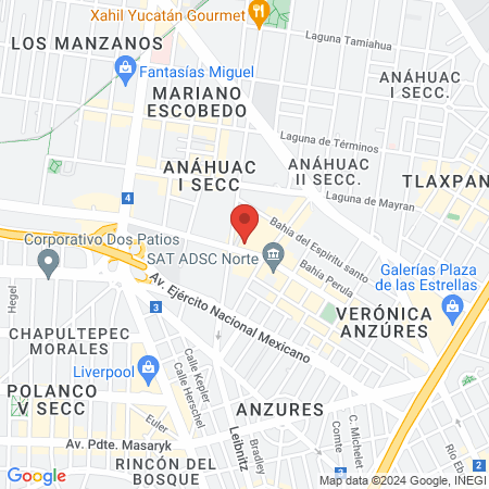 Zona Fitness Polanco map