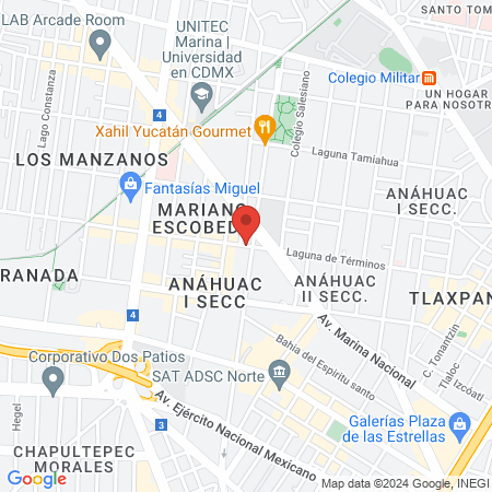 Hospital Rosa del Tepeyac map