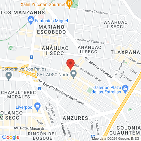 Clínica AXA Keralty map