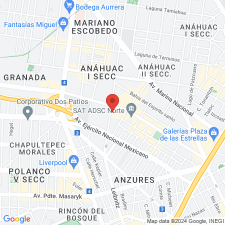 Clínica Dental Innodent Polanco map