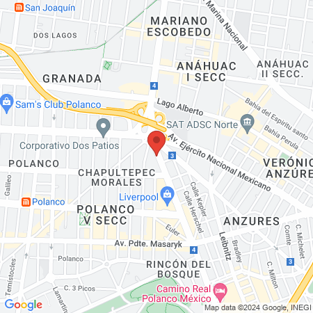 Odontología Especializada Polanco map