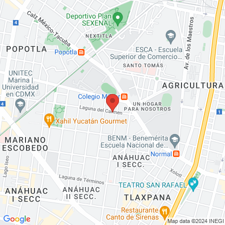 Consultorio Dental Laguna del Carmen map