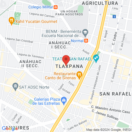 Consultorio dental Tonatzin map