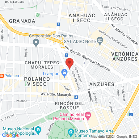 Gaxel Estética Anzures/Polanco map