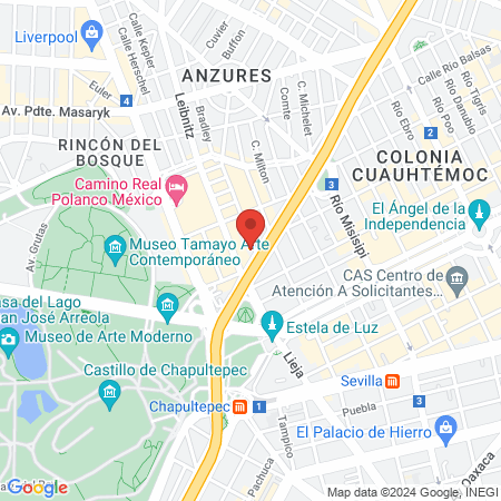 Studio Flow Pilates Anzures map