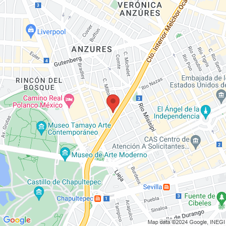 Clínica de especialidades SD map