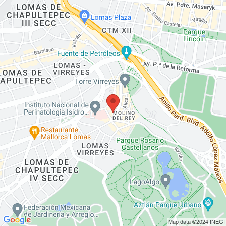 Orange Beauté Lomas map