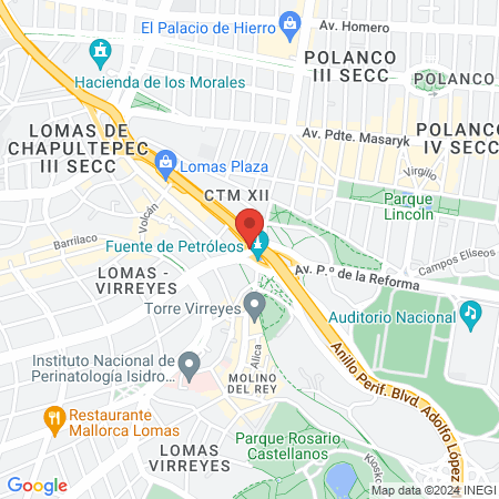 BARBERÍA Y PELUQUERÍA REFORMA DIANA - CDMX map