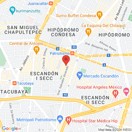 Dr. Emmanuel Alejandro Chávez Martínez, Psiquiatra map