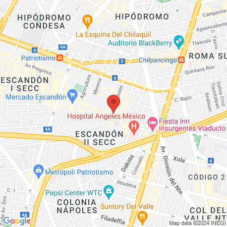 Dentis+a Escandón map