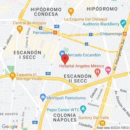 Gastro-Endoscopia Y Cirugía Dr. Noé Israel Cano Zepeda map