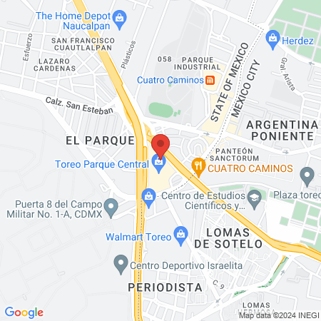 ▷ Europiel - Depilación láser, Naucalpan, Estado de México, Centro Comercial Toreo Parque Central - Local L-147 map