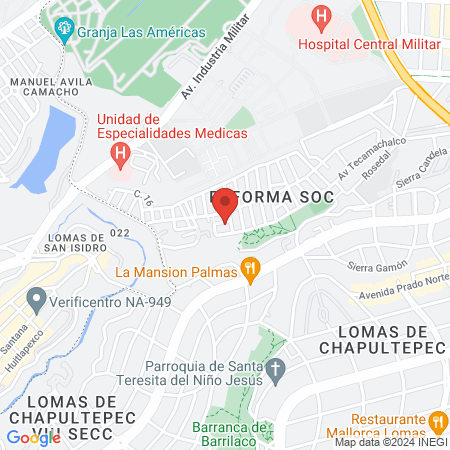 Dra Beatriz Sánchez Varela map