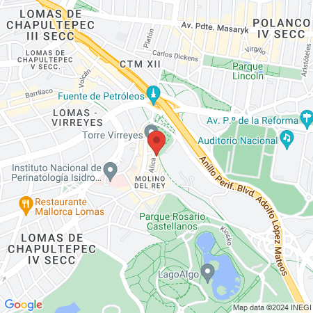 Mexico Breast Center map