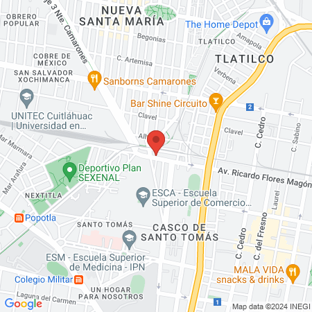 Depósito dental Casco de Santo Tomás map