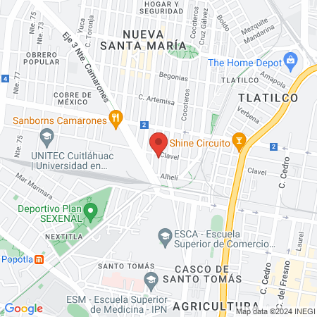 ESTETICA D' JUAN map