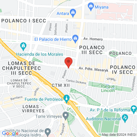 Cirujanos Plásticos en CDMX - Dr. Diego González map