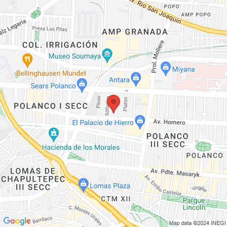 Cirugía de Corta Estancia Polanco map