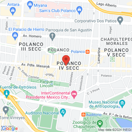 Desértika Spa Polanco Masaryk map