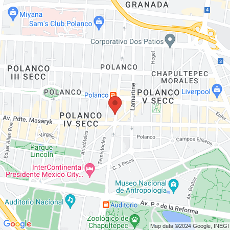 Centro Auditivo Soundex Widex Polanco map